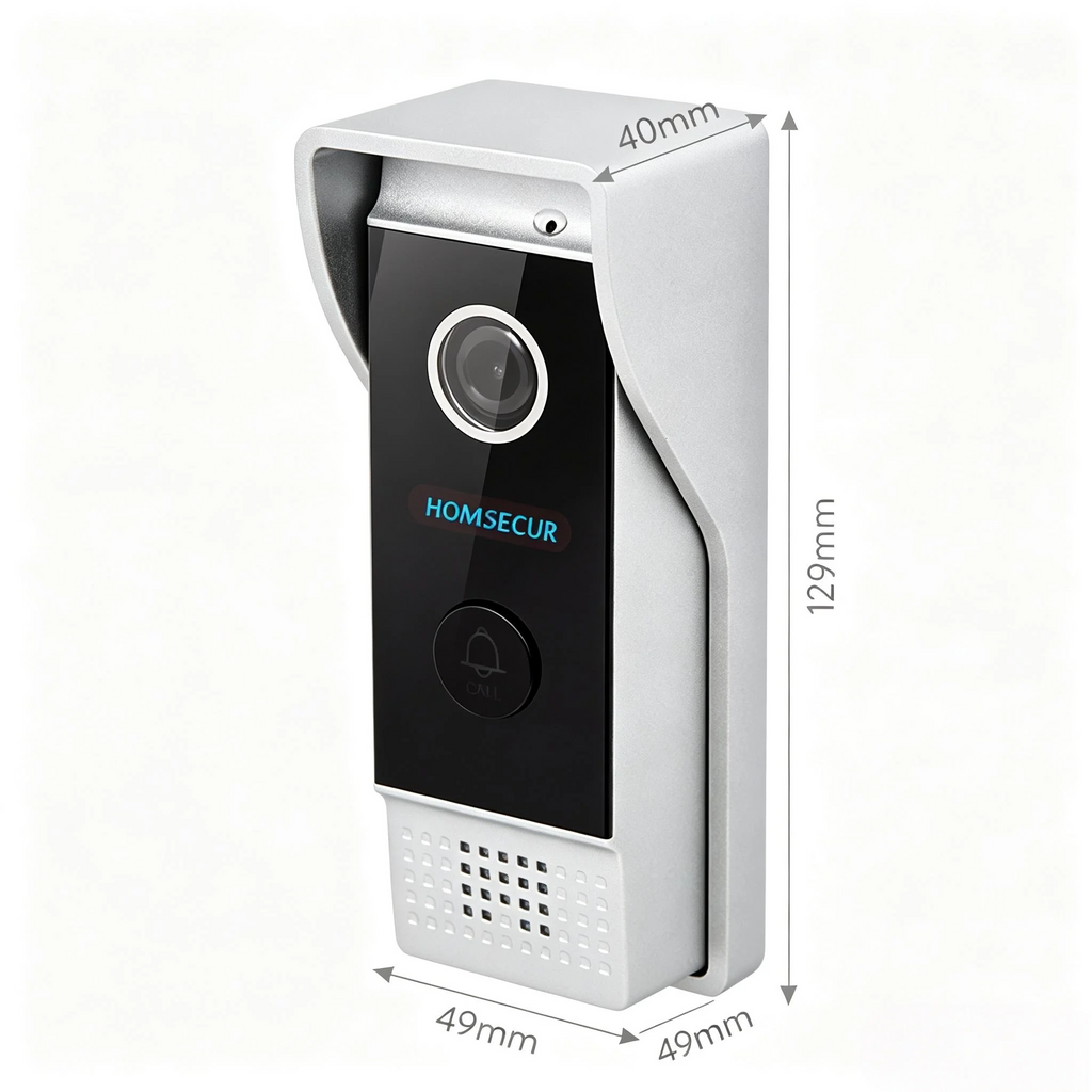 (Not Standalone) HOMSECUR 84203-CR-FHD Doorbell Camera 1080P  45° Angle Bracket For HDK Video Door Phone Intercom Doorbell