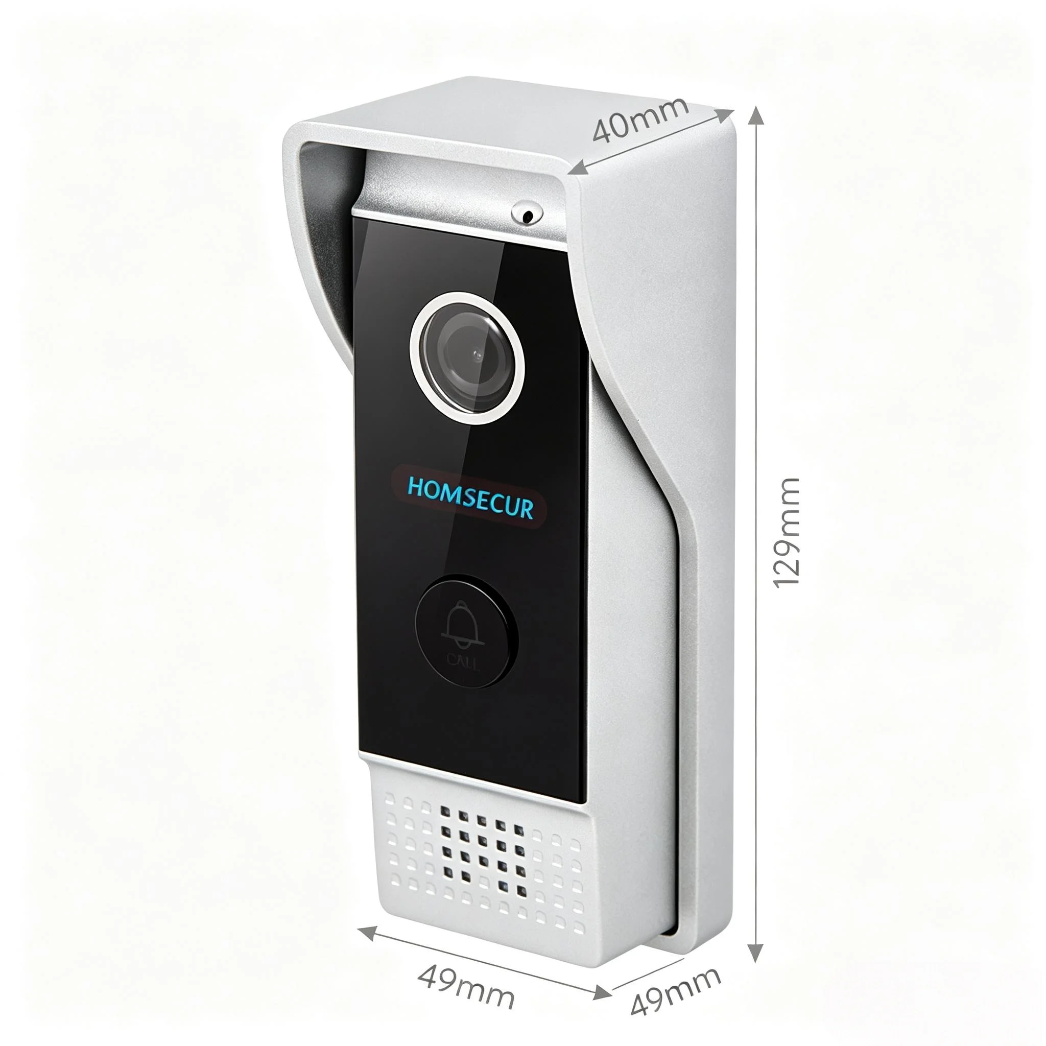 (Not Standalone) HOMSECUR 84203-CR-FHD Doorbell Camera 1080P  45° Angle Bracket For HDK Video Door Phone Intercom Doorbell