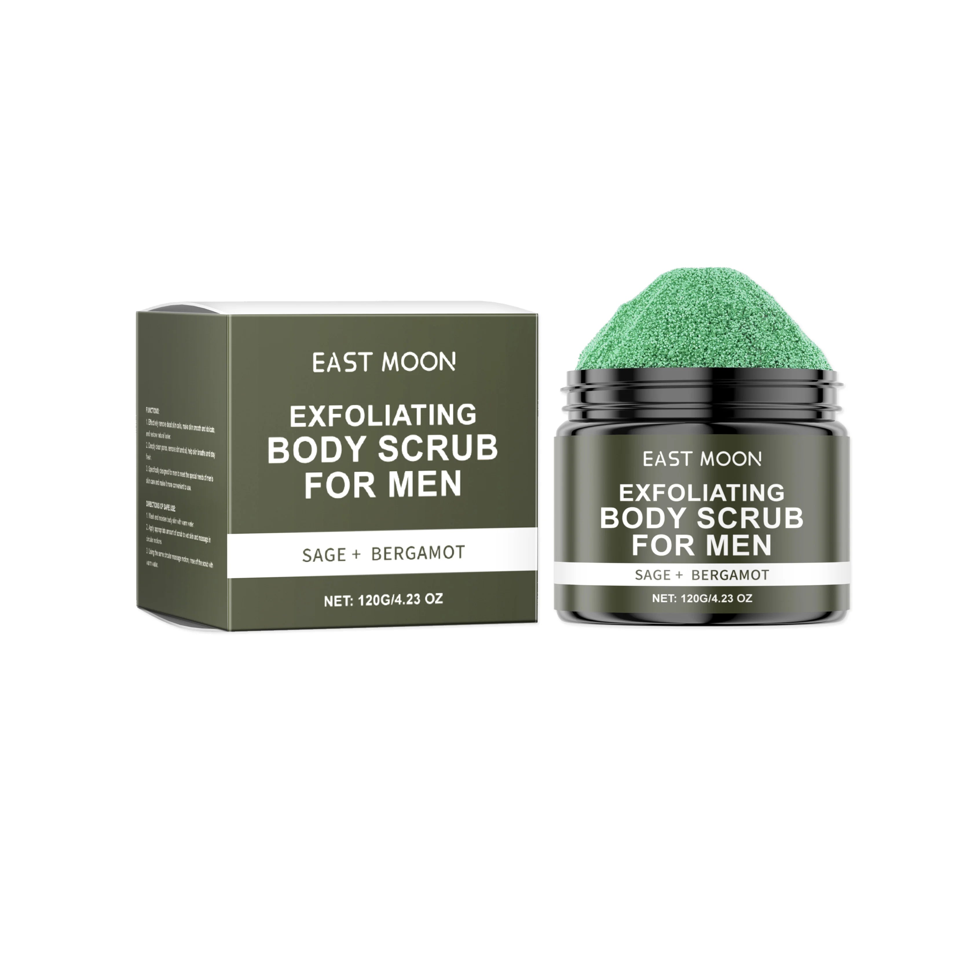 Sandalwood Body Scrub: Deep Moisturizing Exfoliant, 120g Scrubs Treatments Bergarmot 120g Tidesmit