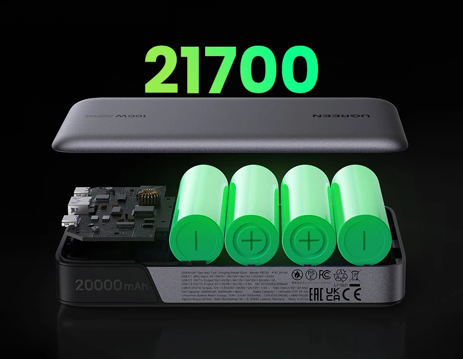 100W Fast Charging Power Bank 20000mAh for Laptops and Phones Tidesmit