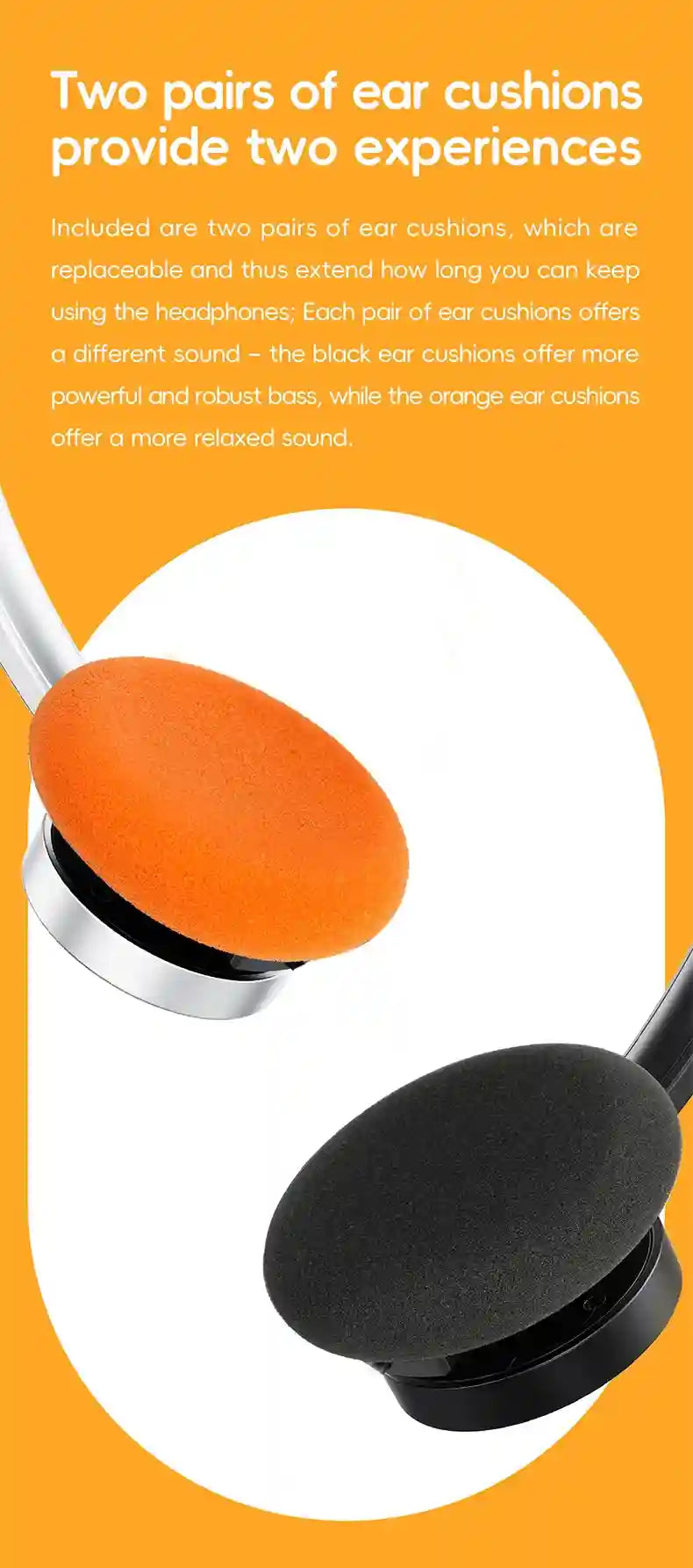Wired On-Ear Headphones with Mic and 40mm Drivers - Tidesmit Tidesmit