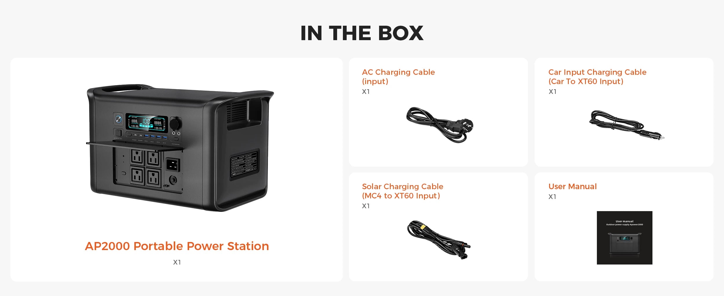CTOLITY Outdoor Camping AP2000 2400W Fast Charging Portable Power Station SP100 100W Foldable Portable Solar Panel For Home