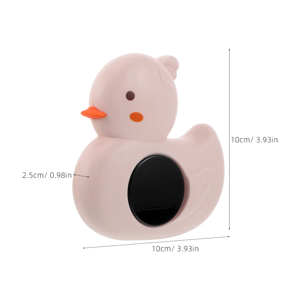2Pcs Infant Bath Thermometer Cute Yellow Pink Fast Response Water Temperature Monitor for Babies Accurate Portable
