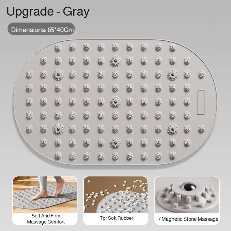 Multifunctional Liquid Silicone Foot Massage Pad Foot Acupoint Finger Pressure Board Indoor Jogging Magnetic Shiatsu Yoga Mat