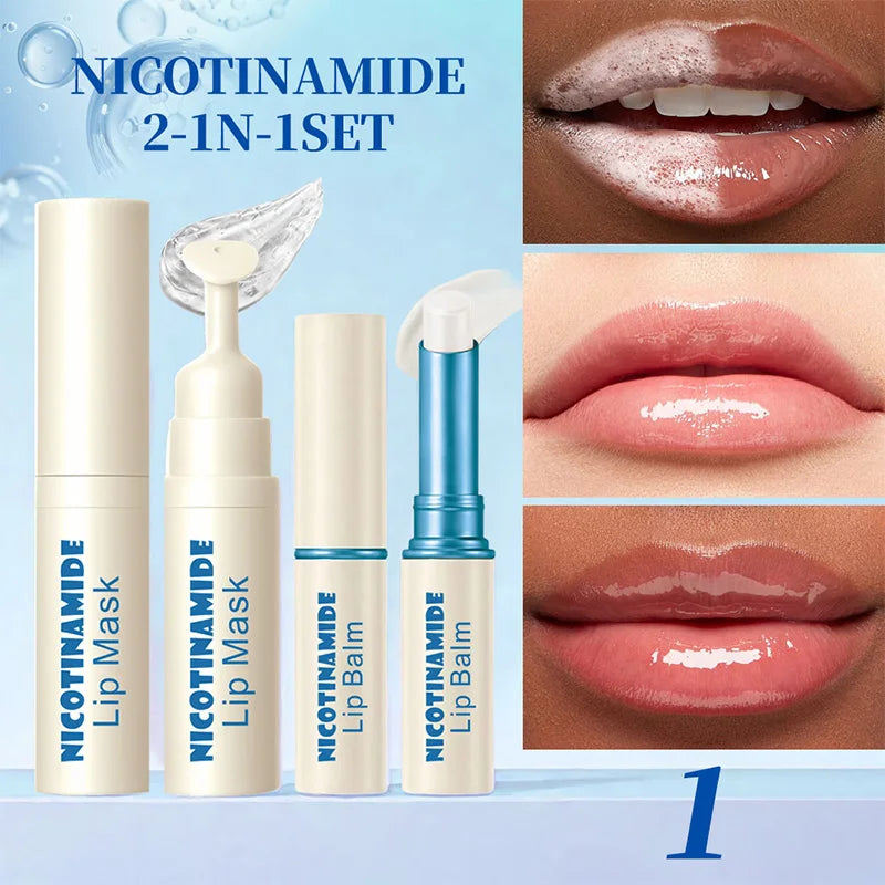 Lip Care & Hydrating Lip Mask Set - Cruelty-Free Night Repair Lip Care 01 Tidesmit