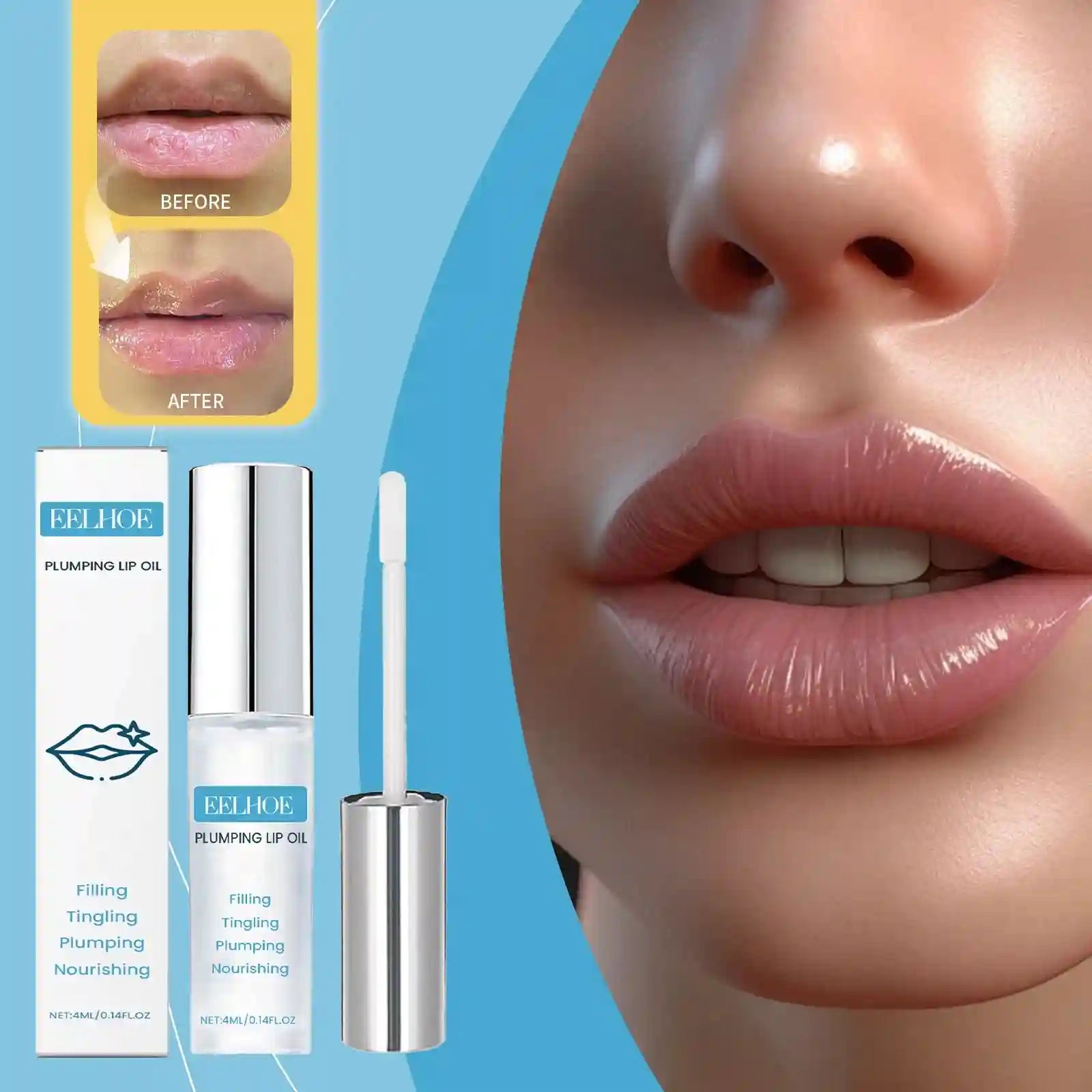 Lip Plumper Serum | Volumizing Lip Treatment for Hydrated Lips Lip Care Tidesmit
