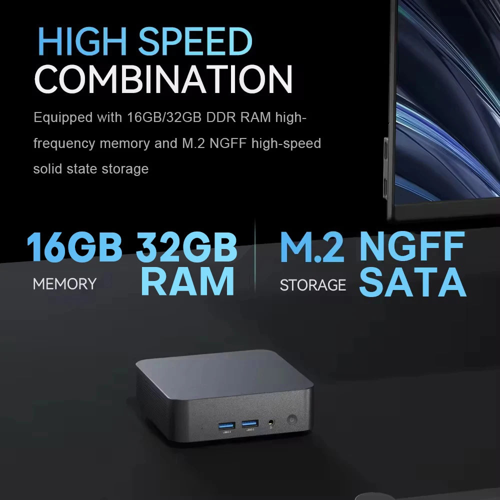 NEW MINI PC Windows 11 Intel Core i9 10980HK Intel N150 16GB 32GB RAM 1TB 2TB Mini Computer Dual WIFI 6 Mini Gaming Pc Desktop