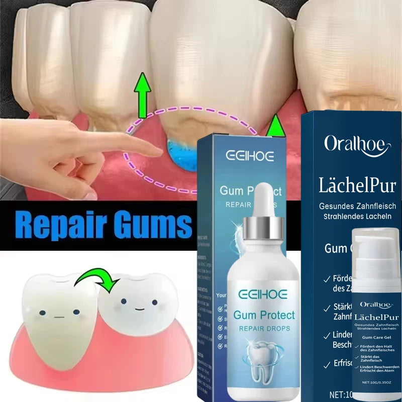 Tidesmit Damaged Gum Repair Care Gel for sore gums and teeth whitening stain removal serum