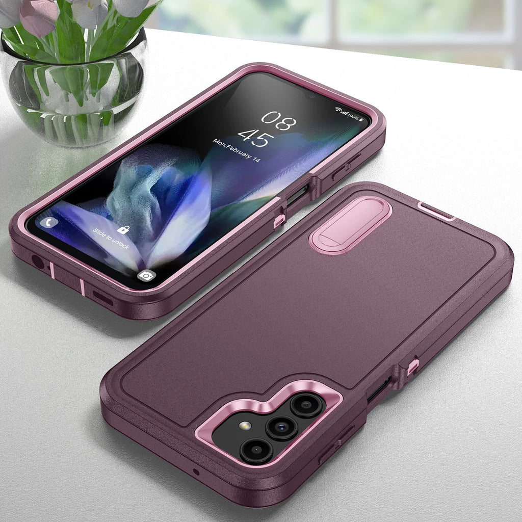Samsung Galaxy A56 Case with Integrated Kickstand - Shock-Absorbing Cover Tidesmit