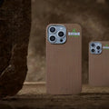 iPhone 15 Pro Carbon Fiber Magnetic Case - Slim Brown Protective Cover brown China Mainland Tidesmit