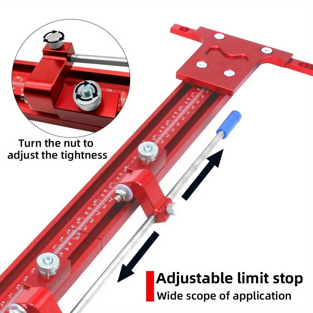 2-in-1 Parallel Guide Rail System Track Saw Angle Clamp,Aluminum Guide for Makita & Festool Rail,Circular Saw Cutting Positioner