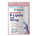 Tidesmit R-Lipoic Acid 300mg Biotin Transdermal Patches for Energy and Antioxidant Support, 30 Count.