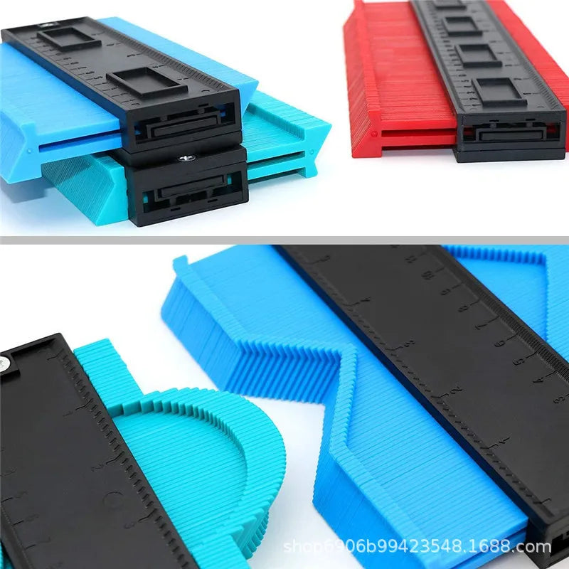 Contour Gauge Cutting Template Multi-Functio Measuring Instrument Woodworking Tool Tiles Measure Ruler Construction Contour Tool