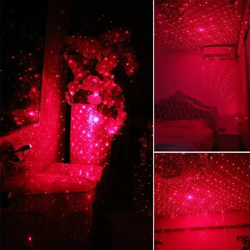 LED Car Roof Star Projector - Portable USB Galaxy Light for Auto Interiors Tidesmit