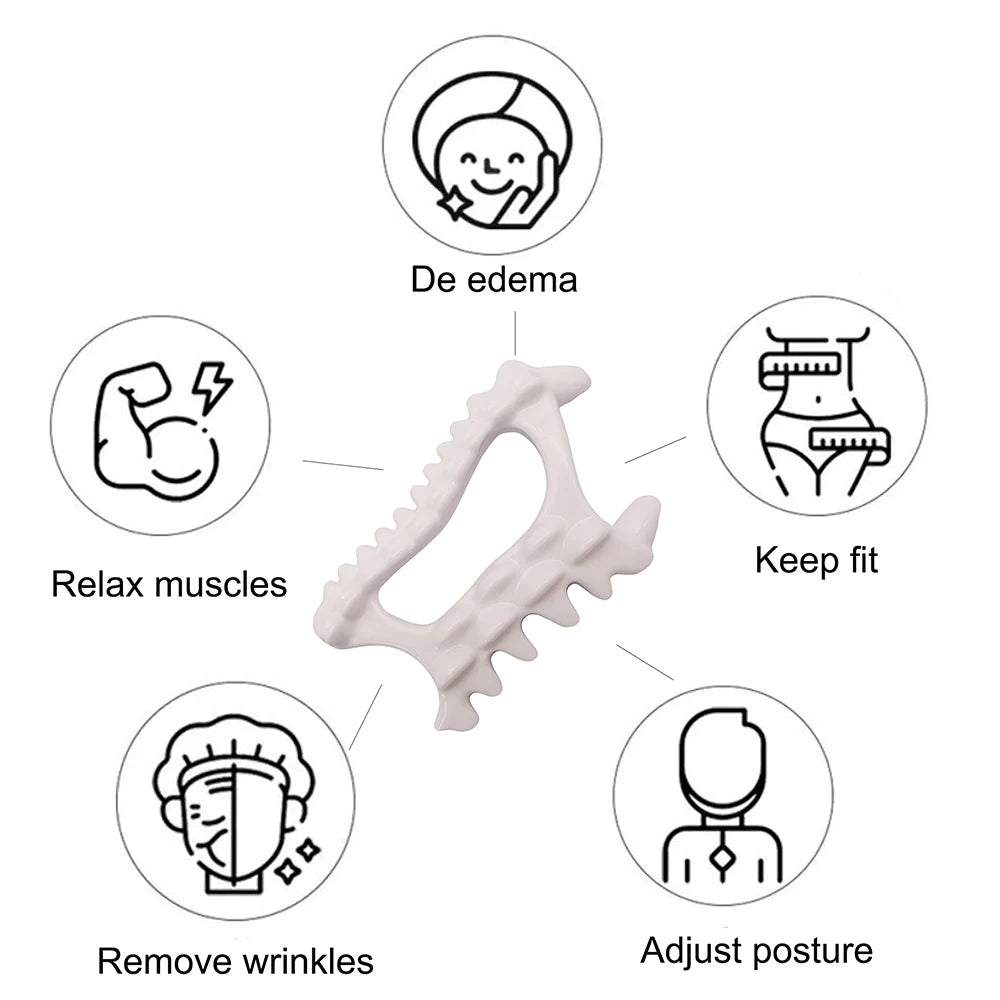 Gua Sha Ceramic Facial Massage Tool for Muscle Relief and Skin Health Back Massage Instrument Tidesmit