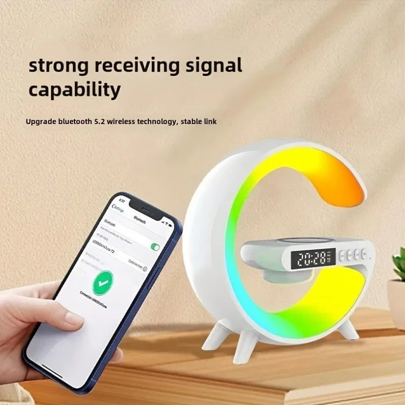 Wireless Portable Bluetooth Speaker with RGB Light and Phone Charger Tidesmit