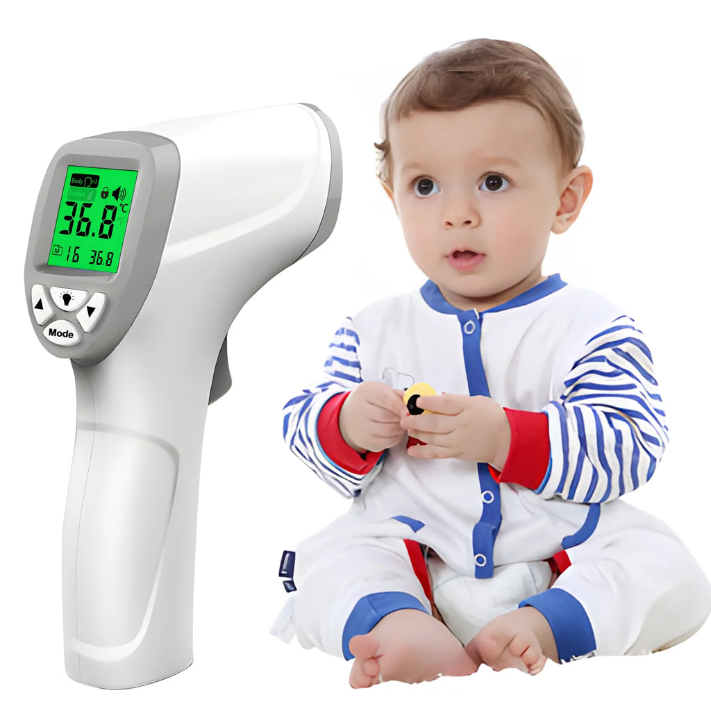 amzwn Baby Digital Infrared Forehead Thermometer Fever Contactless Clinical Electronic Medical Temperature Meter Adult