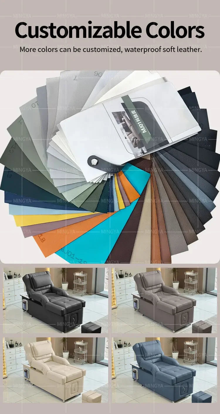 Electric Shampoo Bed for Head Therapy | Adjustable Salon Sofa | Tidesmit Massage Chairs Tidesmit