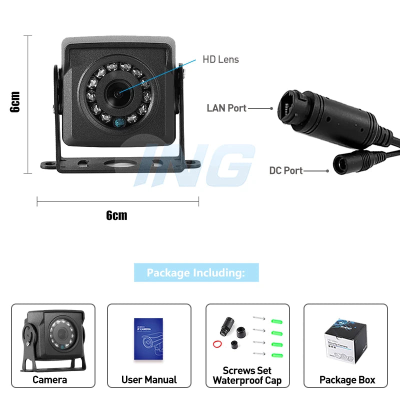 Revotech 4k 8MP Mini Outdoor Waterproof UltraHD 5MP Security Camera POE IP Camera Night Vision Motion Detection Smart PC App