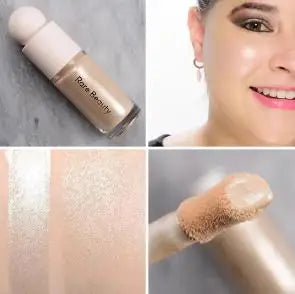 Tidesmit shimmering liquid blush and highlighter gel for natural glowing face makeup and radiant contouring