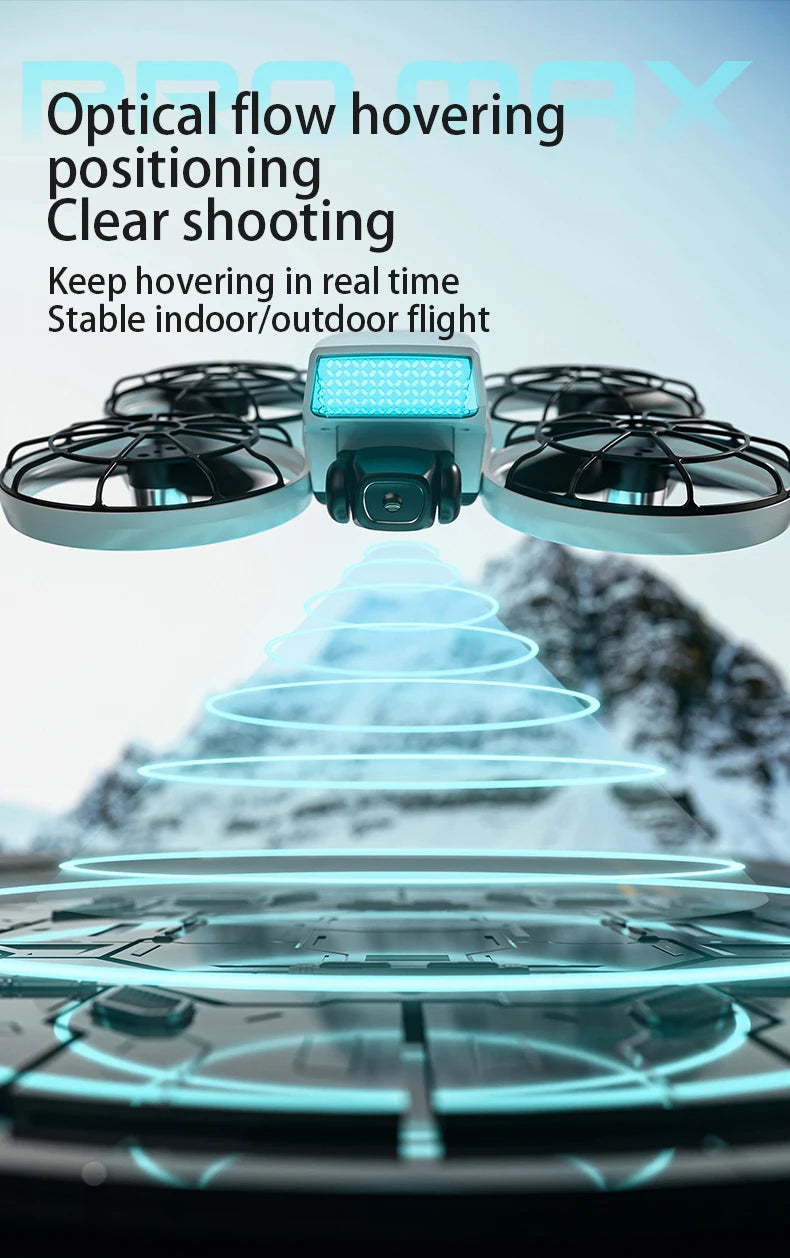 4K Camera Drone with Display Remote - Foldable GPS Obstacle Avoidance Tidesmit