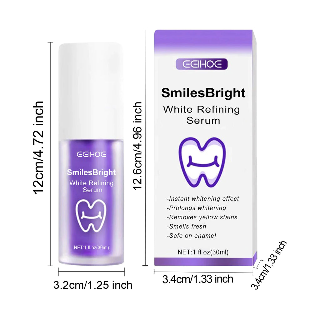Tidesmit EELHOE teeth whitening mousse with Nano-Hydroxyapatite for gentle bright smile refining 30ml