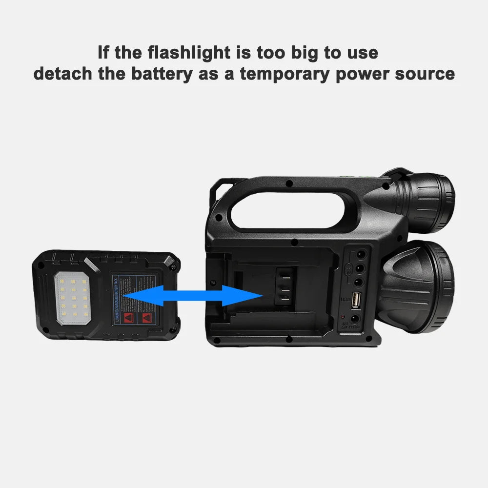 Portable Solar Power Bank: 5-in-1 Fast Charging Camping Light Tidesmit