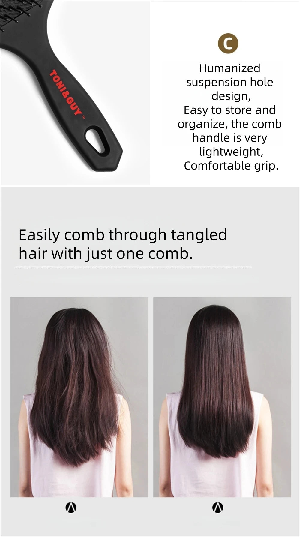 Massage Hair Brush: Anti-Static Scalp Comb for Gentle Daily Styling Massage Chairs Tidesmit