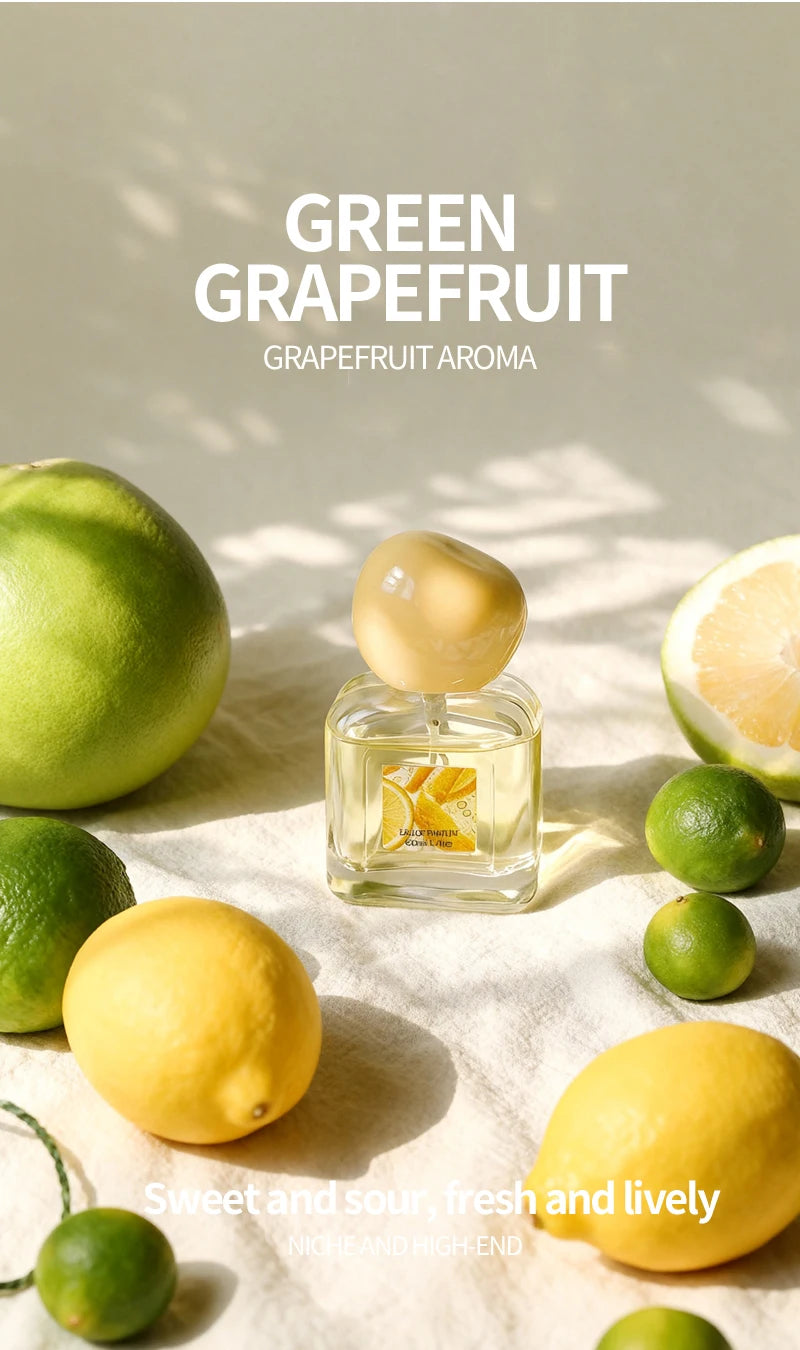 Marcas Originales Summer Fresh Pea women's perfume. EDP with citrus, pomelo, vanilla coconut in a square glass bottle.
