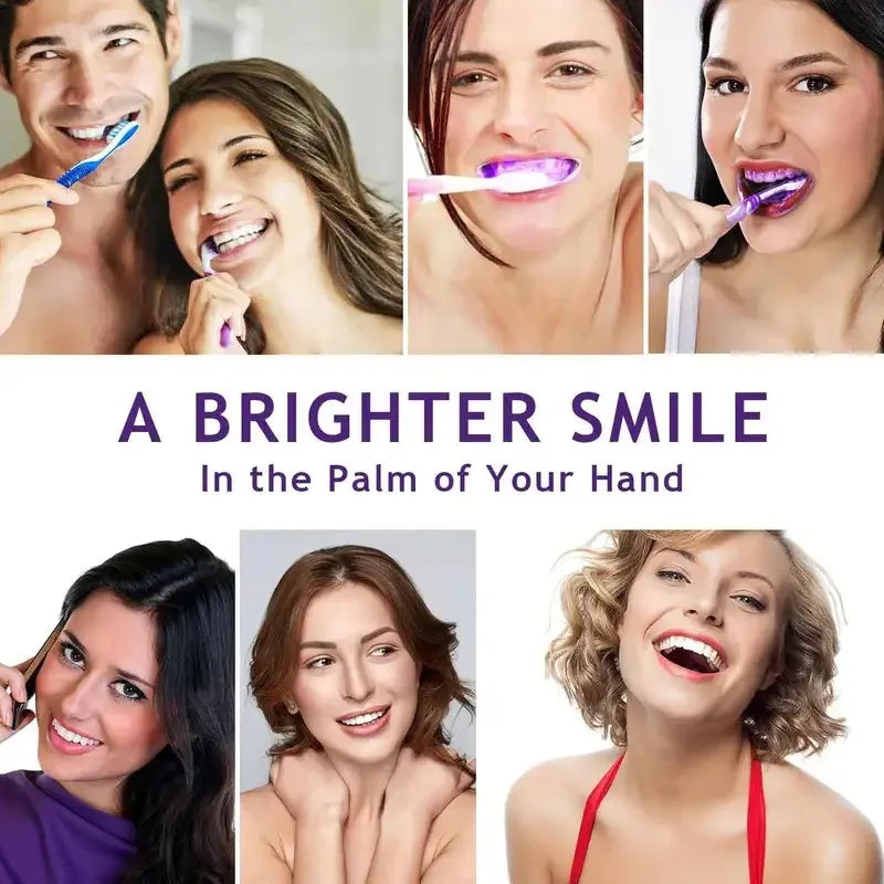 Tidesmit 100g 8D purple teeth whitening toothpaste for deep cleaning, enamel brightening, and fresh breath.