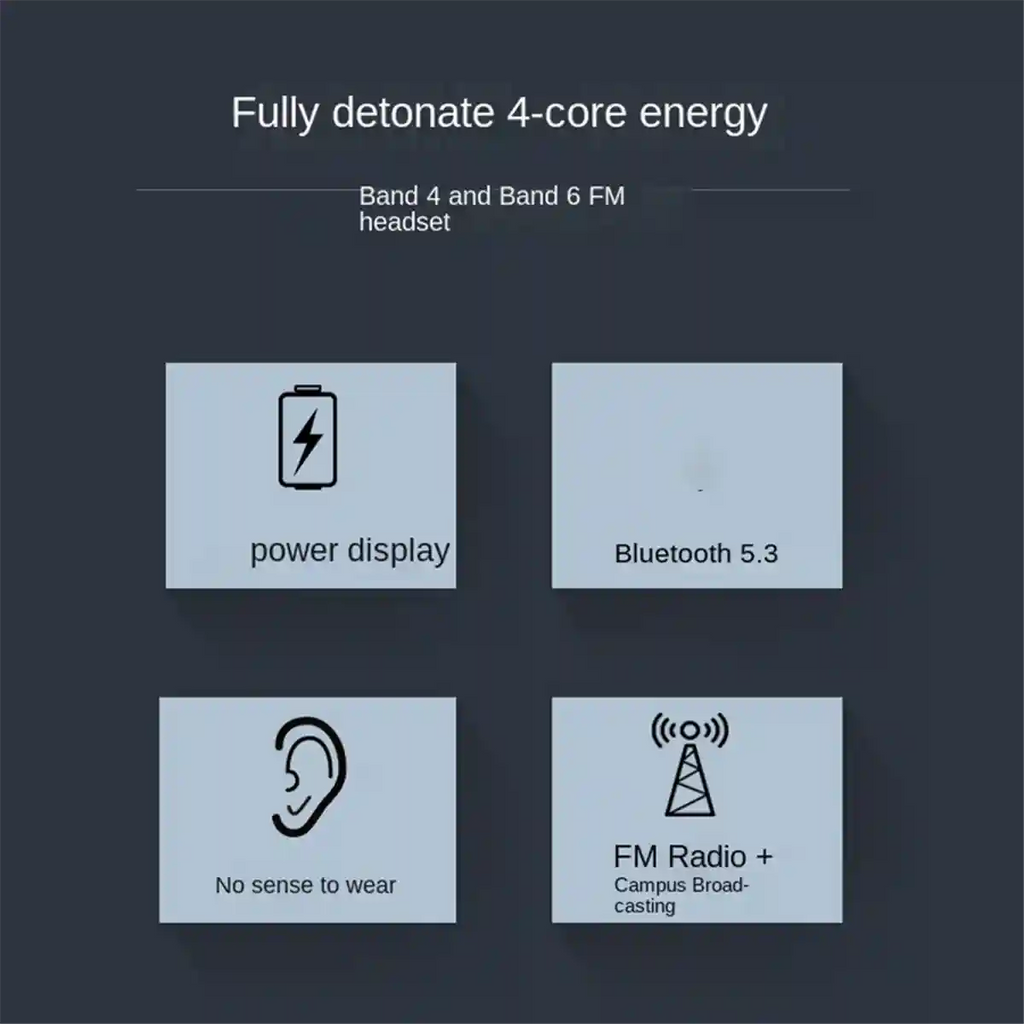 Wireless Headphones with Active Noise Cancellation - Over-Ear Foldable Tidesmit