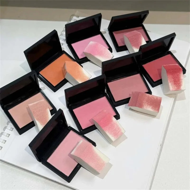 Tidesmit monochrome matte blusher palette shade swatch showing soft silky natural nude powder texture