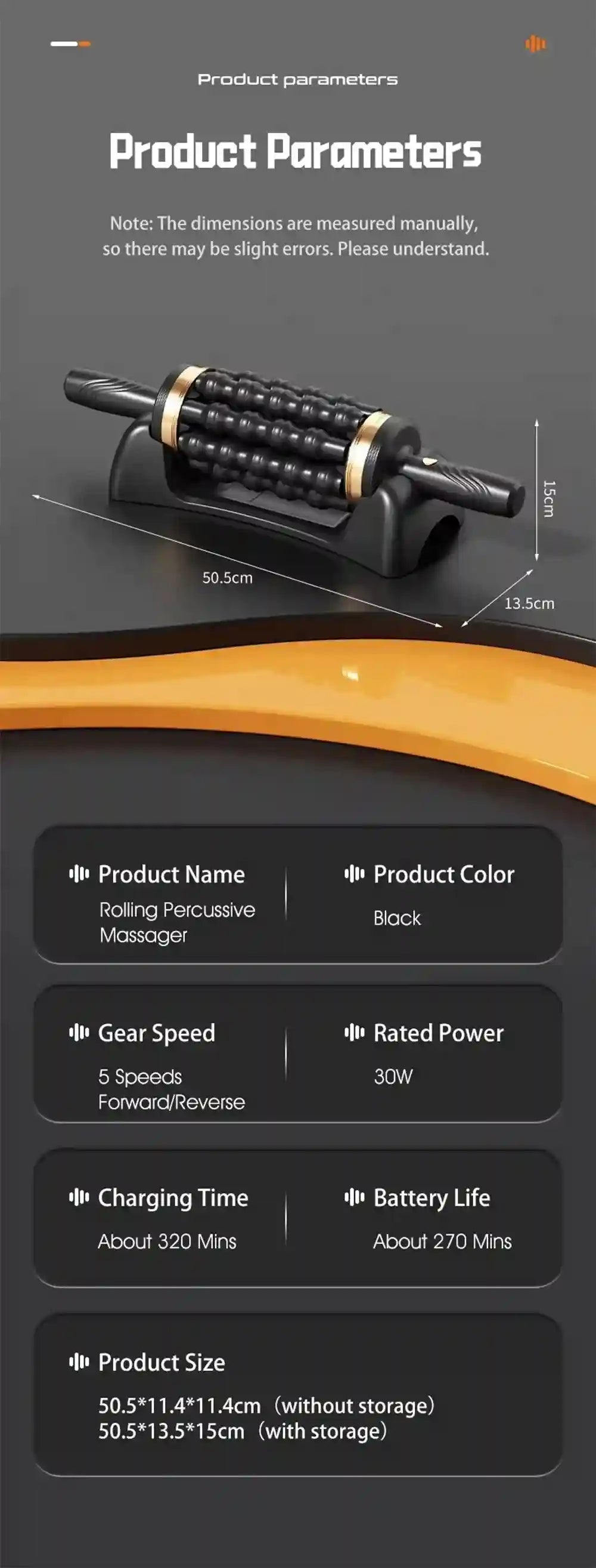 Electric Massager for Deep Muscle Relief - Rechargeable Wellness Device Massage Roller Tidesmit