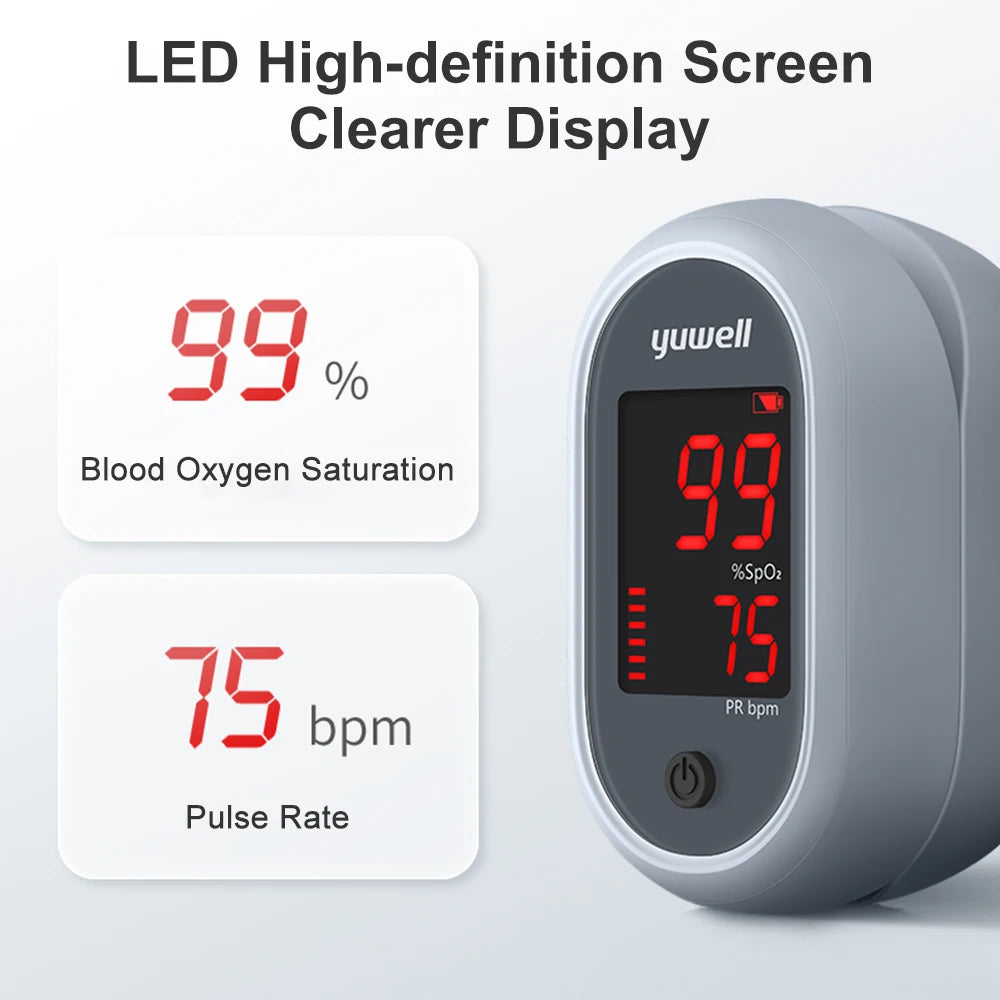 Medical Finger Pulse Oximeter Digital Oxygen Saturation Oximetro Heart Rate Health Care Blood Pressure Adult Child