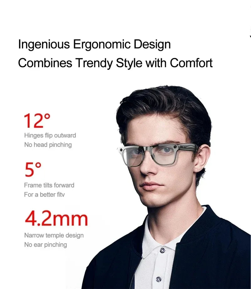AI Smart Glasses with 8K Camera and Spatial Audio - Tidesmit Tidesmit