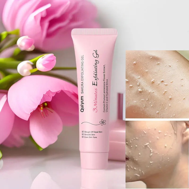 Sakura Exfoliating Gel | Deep Cleansing Face & Body Scrub 30g Scrubs Treatments Tidesmit