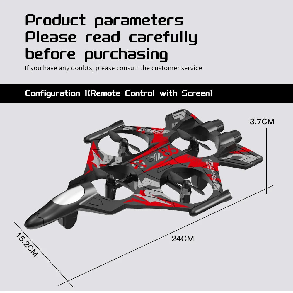 RC Camera Drone with 360 Rolling & Fixed Height Control - Tidesmit Tidesmit