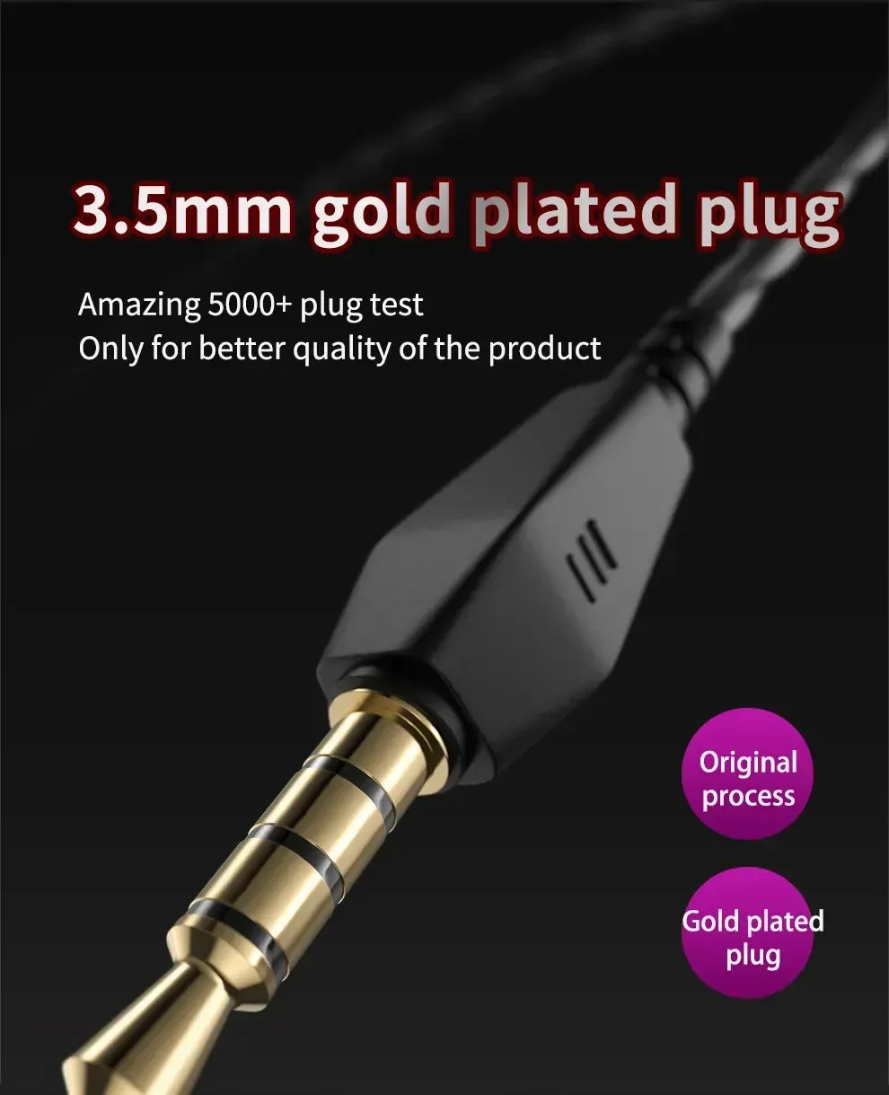 Wired Gaming Earphones with Noise Reduction and 3.5mm Mic by Tidesmit Tidesmit