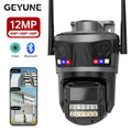 Three Lens Outdoor 6K HD WIFI IP Camera Three Screen PTZ Camera AI Human Detection IP66 Waterproof CCTV Video Surveillance ICsee