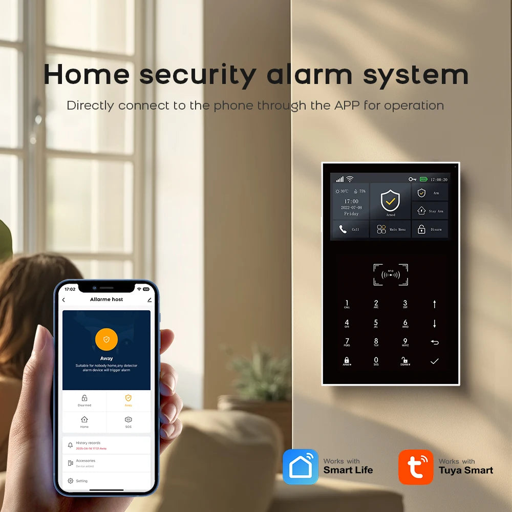 4G Smart Alarm Security System | Tuya App-Controlled Protection Kit Tidesmit