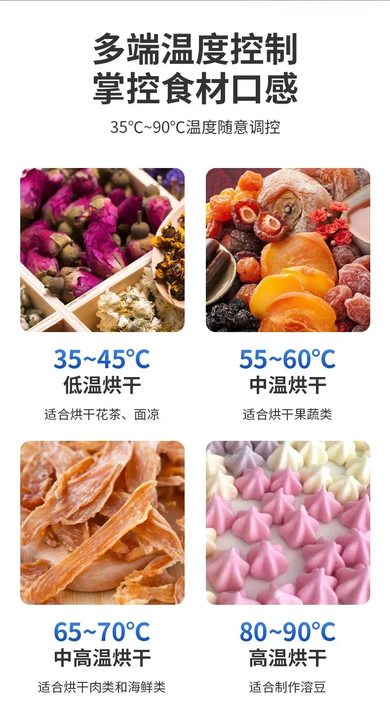 Tidesmit multi-layer food dehydrator showing internal tray design for drying fruits, meats, and snacks