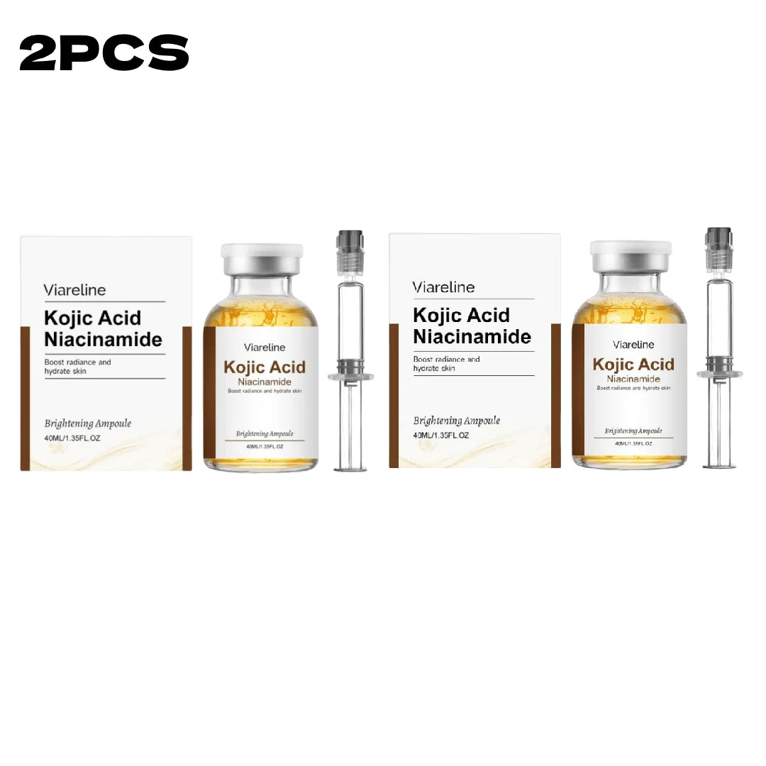 Brightening Kojic Acid & Niacinamide Ampoule 40ml Even Skin Tone Hydrating Moisturizing Dual Care Easy To Use Skincare