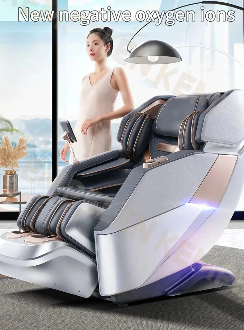 4D Full Body Massage Chair - Zero Gravity Heat Therapy - Black Body Shaping Massage Equipment Tidesmit