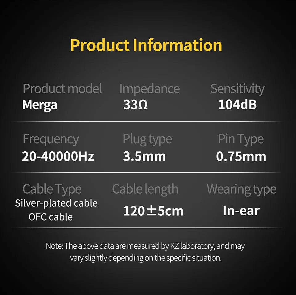 KZ Merga Bass Headphones HIFI noise-cancelling sports in-ear headphones New arrival! Tidesmit