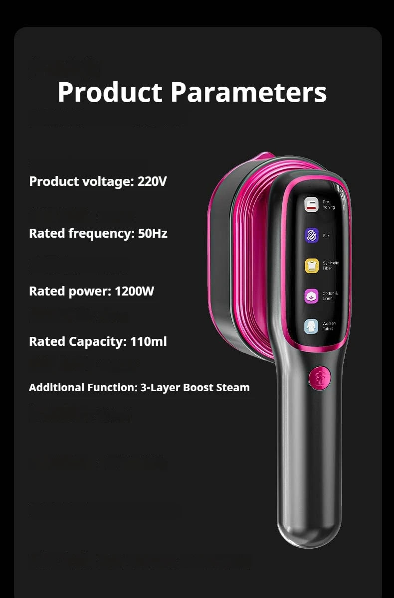Tidesmit portable fabric press machine and handheld vertical garment steamer for fast clothes ironing during travel