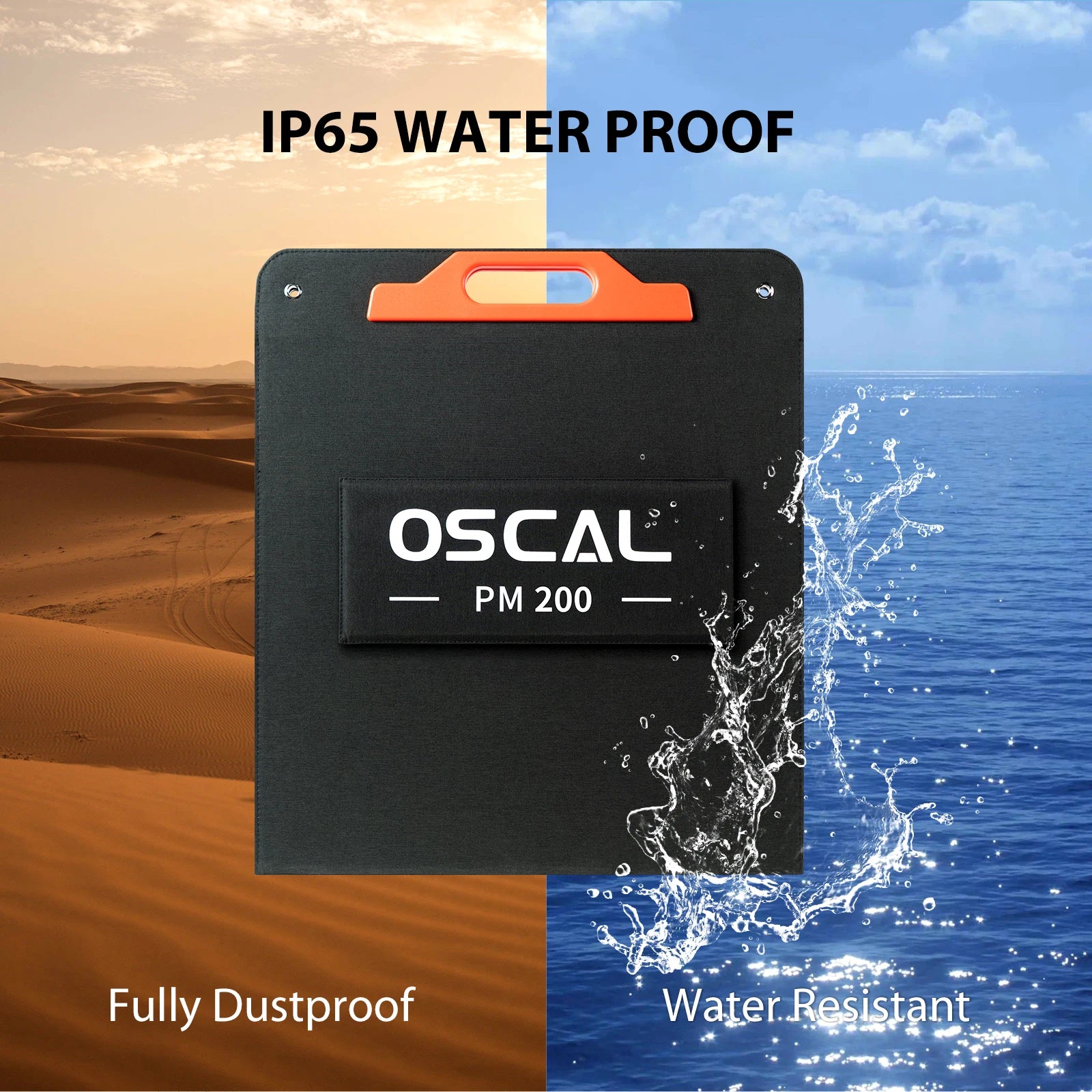 OSCAL 200W Solar Power Generation Panel Can Be Combined with Generator Use Solar Energy Conversion for Outdoor Camping