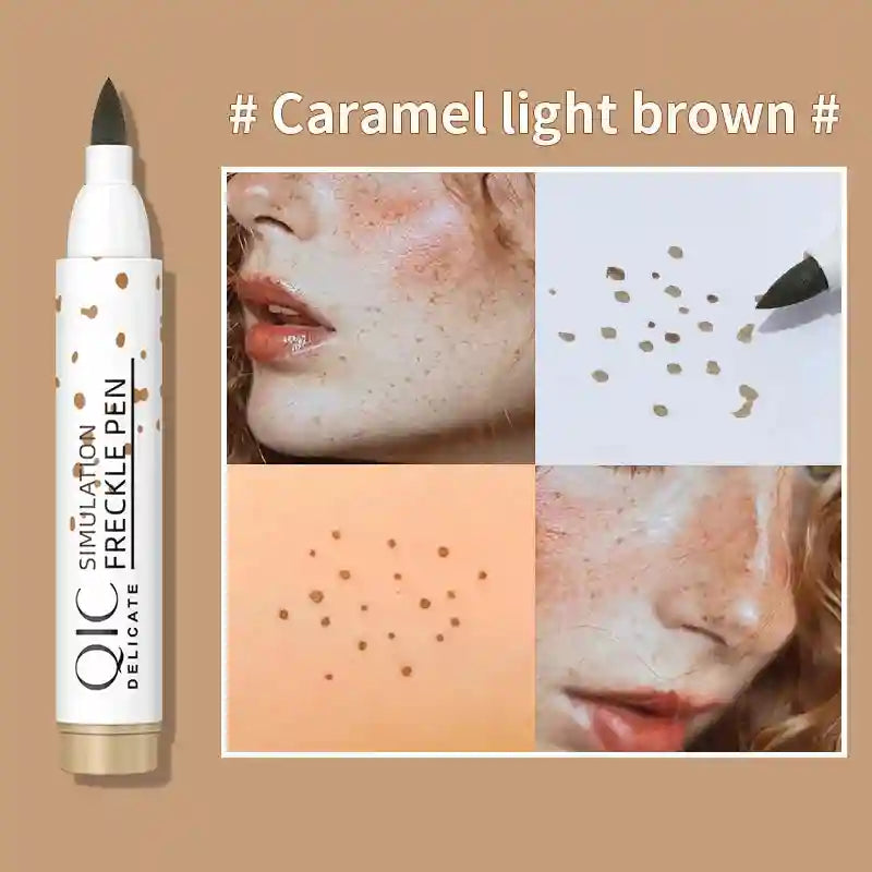 Tidesmit waterproof fake freckles pen for natural dotted makeup look detailed application view
