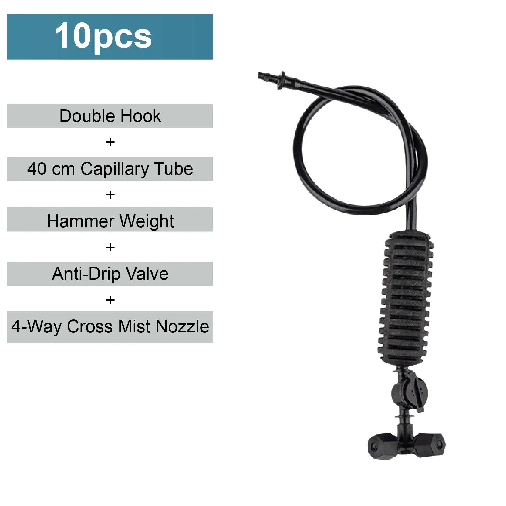 Greenhouse Hanging Mist Sprayer 360° Rotating Irrigation Spray Nozzle Fogging Sprinkler Nozzle for Garden Irrigation