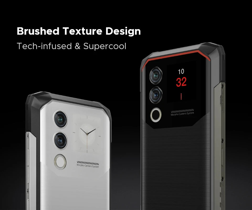DOOGEE Blade10 Max Rugged Phone 6.56" 90Hz IPS Display 8GB 256GB 1.54" Rear Display 50MP AI Main Camera 10300mAh Battery Phone