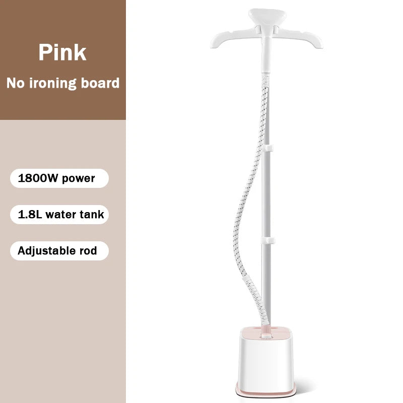 Tidesmit 2000W vertical garment steamer showing steam nozzle and telescopic stand for efficient fabric ironing